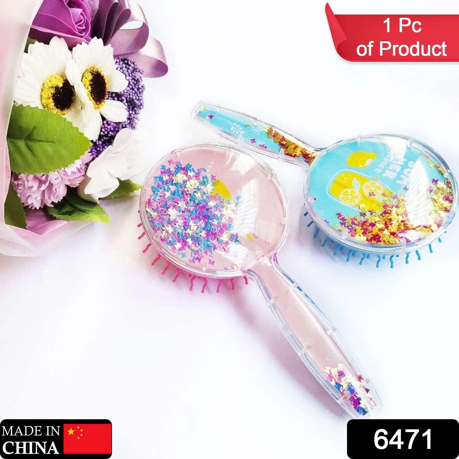 6471 Hair Brush for Kids Detangling Anti-static Soft Massage for Braids Curly Straight Long or Short Wet Or Dry Hair (Multi-Design) DeoDap 6471 Hair Brush for Kids Detangling Anti-static Soft Massage for Braids Curly Straight Long or Short Wet Or Dry Hair (Multi-Design) DeoDap